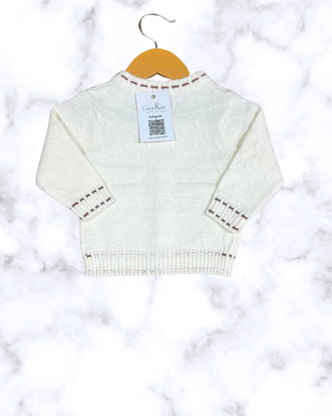 Elegant Ivory Knit Cardigan