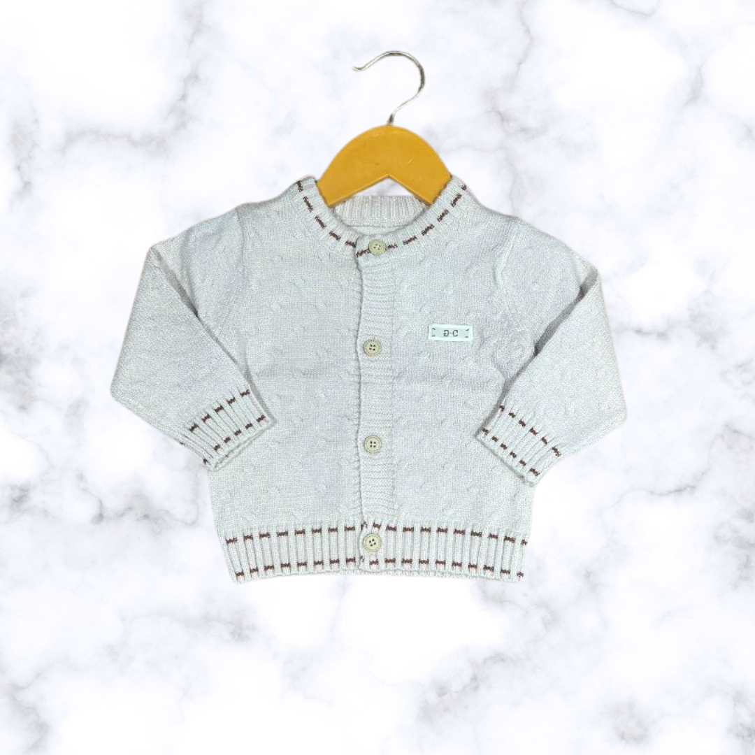 Minimalist Knit Cardigan- Grey