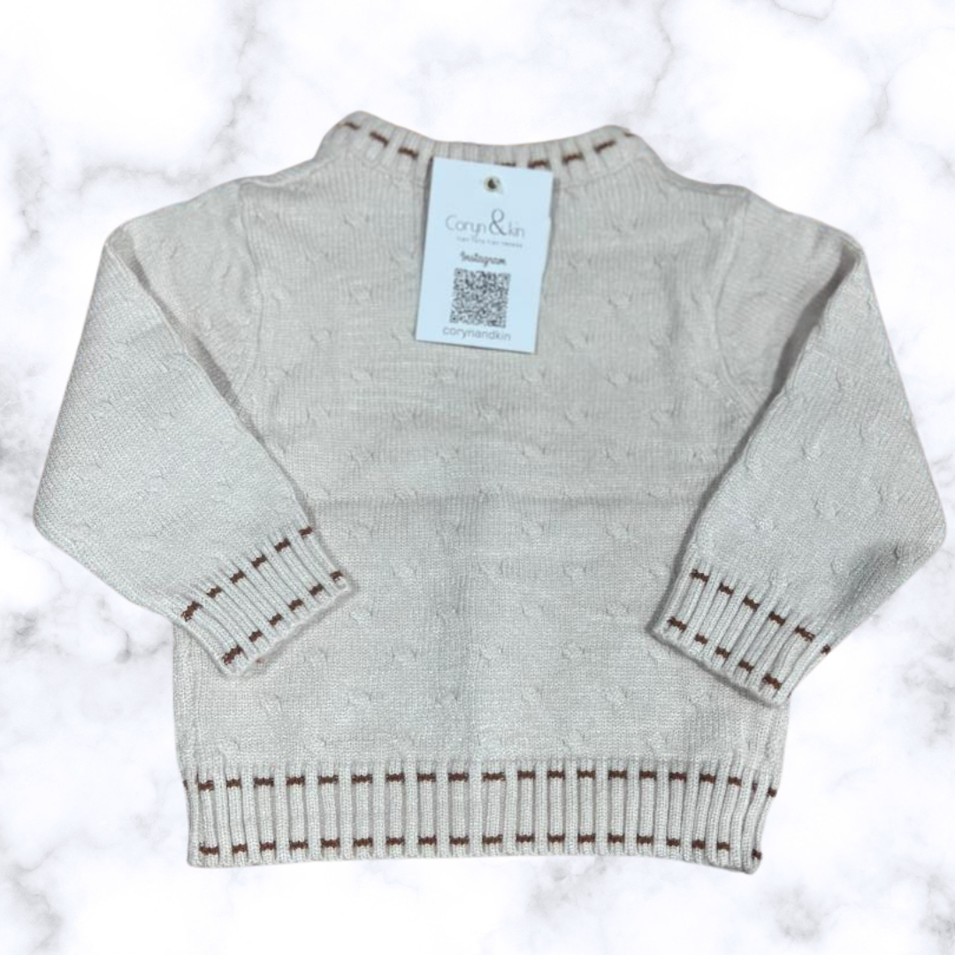 Minimalist Knit Cardigan- Grey