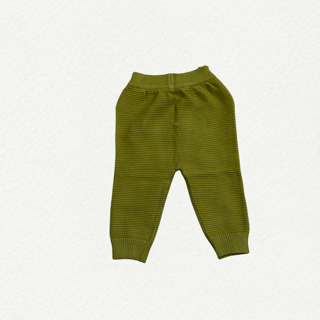 Cozy Panda Knitwear Set – Pale Yellow