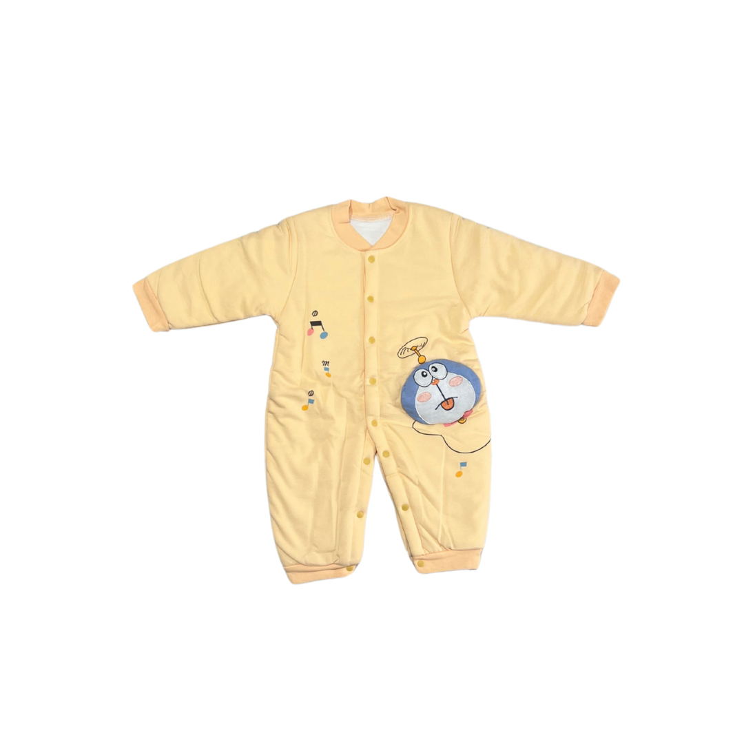 Cozy Doraemon Print Baby Romper – Full Sleeve Winter Wear