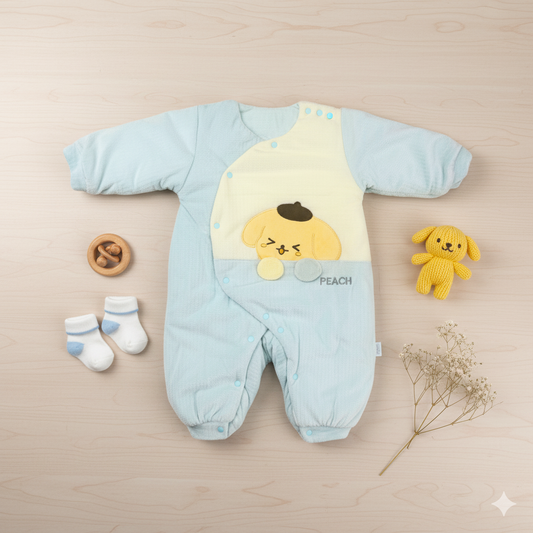 Cozy Puppy Love Baby Romper – Soft & Snuggly