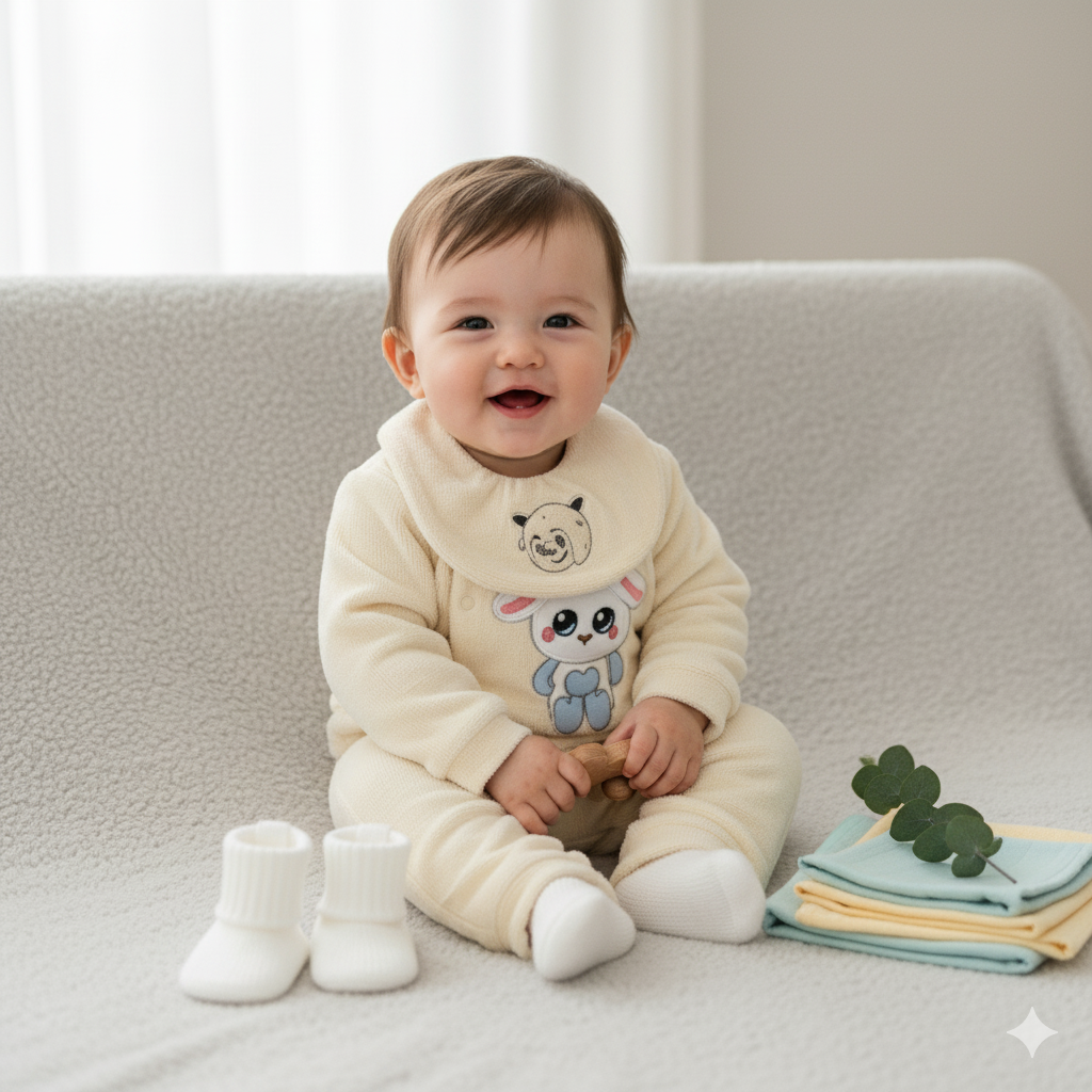Snug Lamb 3-Piece Baby Winter Set – Soft & Cozy