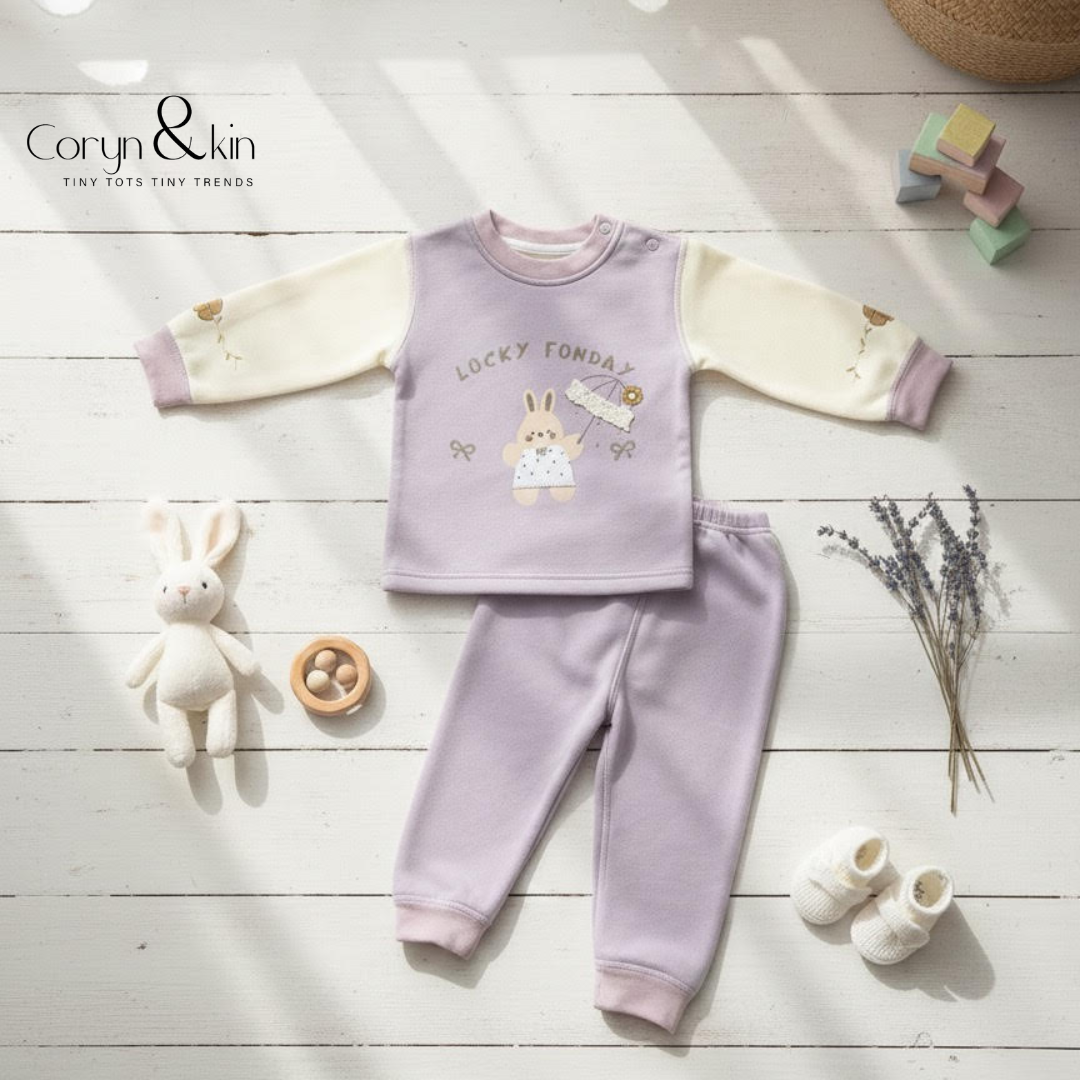 Lavender Bunny Cozy Co-ord Set