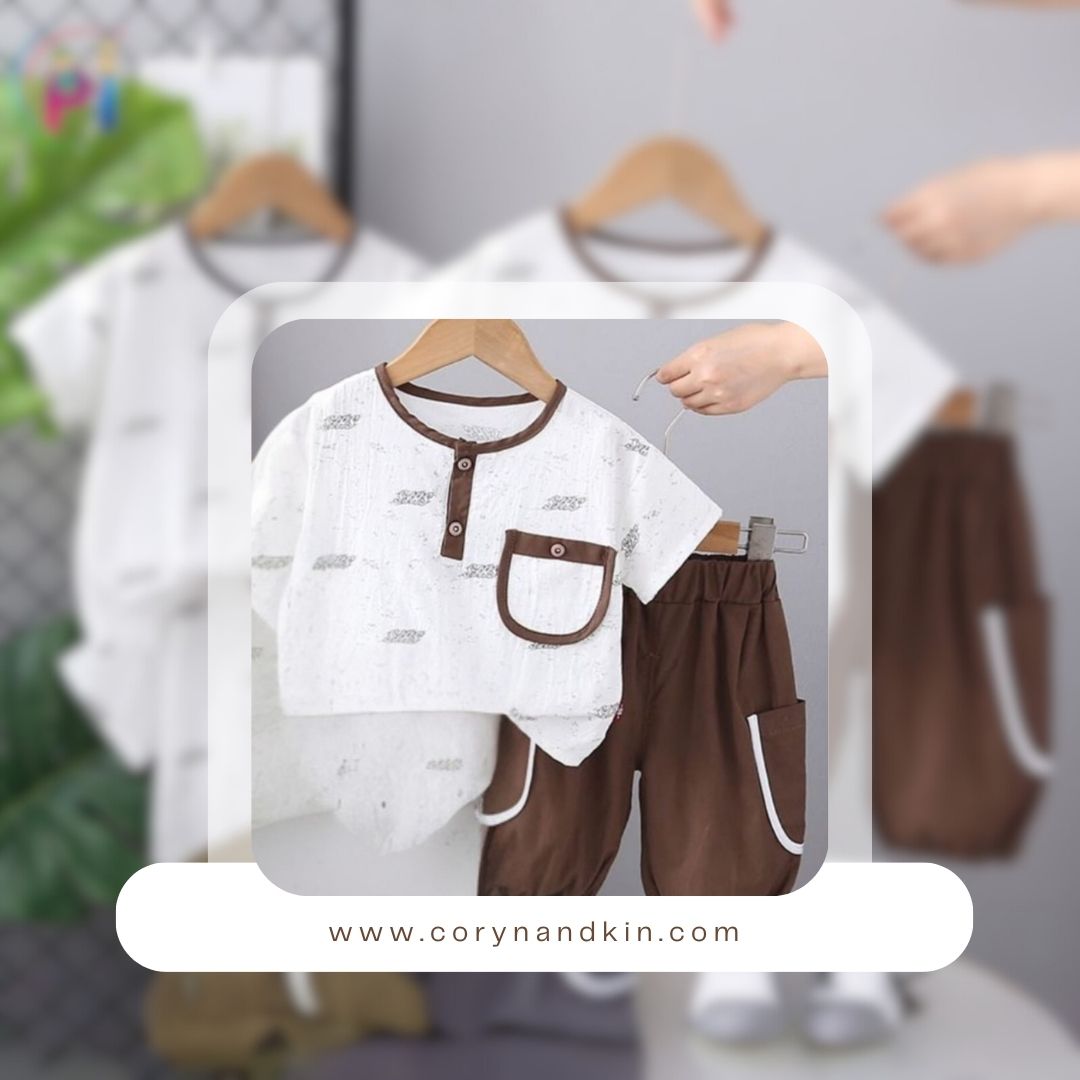 Minimalist Pocket Tee and shorts set
