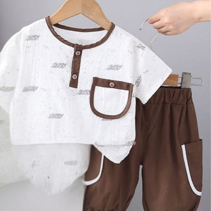 Minimalist Pocket Tee and shorts set