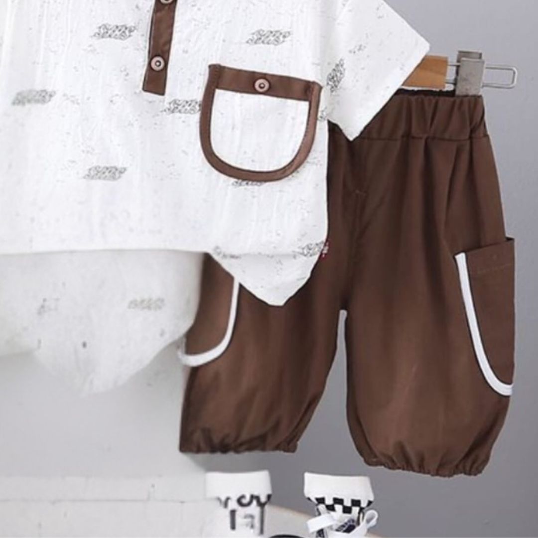 Minimalist Pocket Tee and shorts set