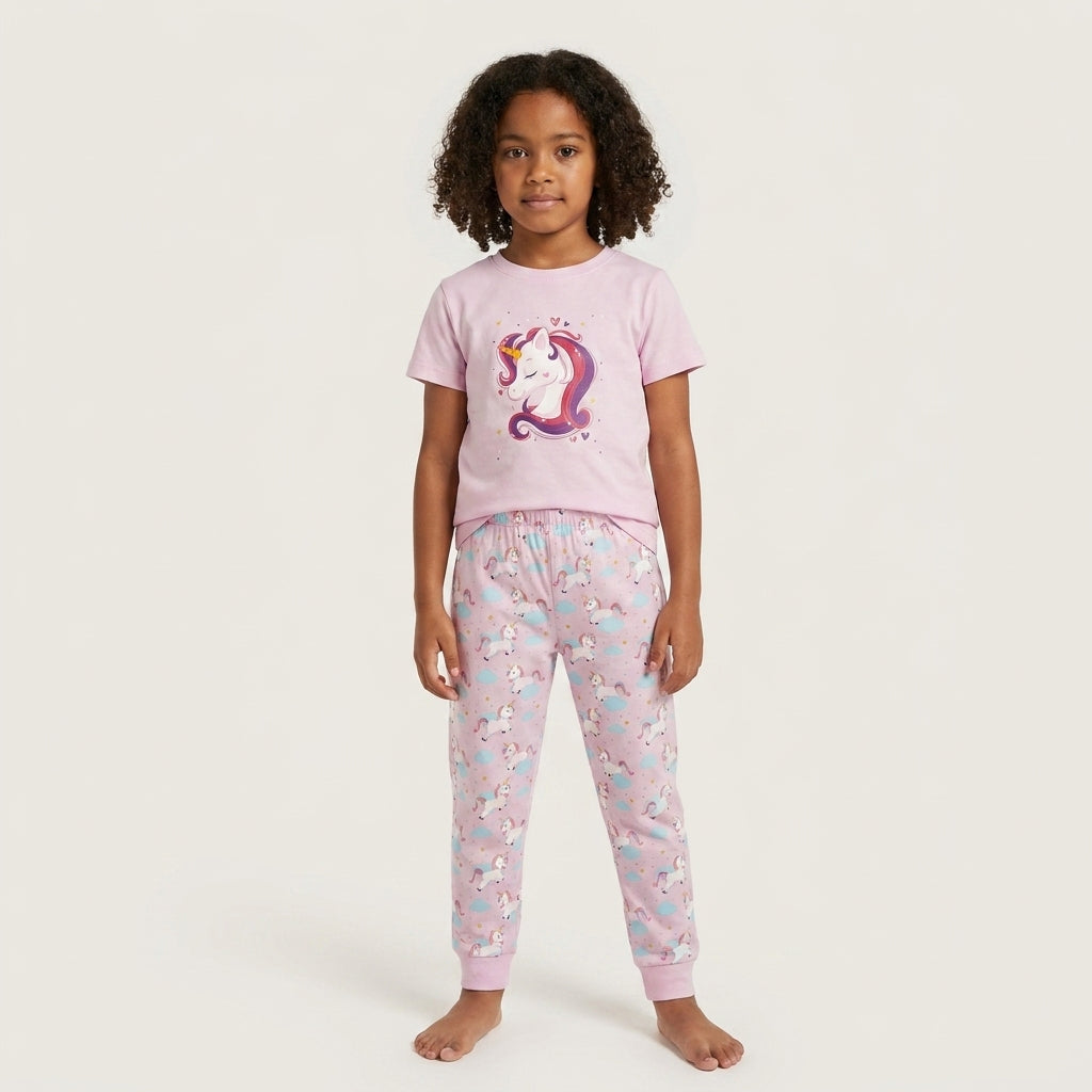 Unicorn Girls Cotton Top & Pants Set | Cute Baby Girl Outfit (0–3 Years) | Coryn & Kin
