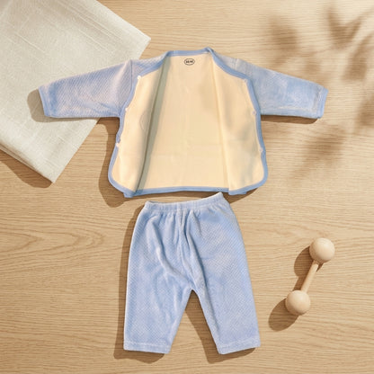 Baby Boys Premium Fleece Clothing Set | Soft Warm Winter Co-Ord Set with Bear Print (0–12 Months)