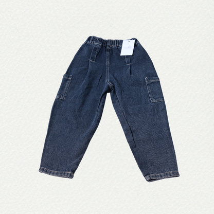 Boys Denim Cargo Joggers