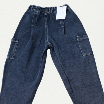 Boys Denim Cargo Joggers