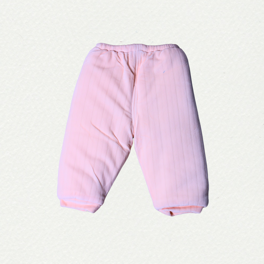 Baby Girl's Pink Teddy Winterwear Set