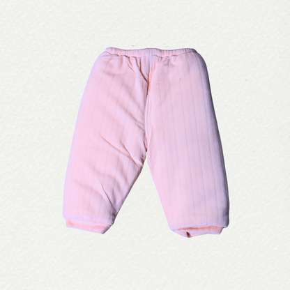 Baby Girl's Pink Teddy Winterwear Set