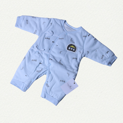 Cozy Baby Romper – Soft Cotton (Sky Blue)
